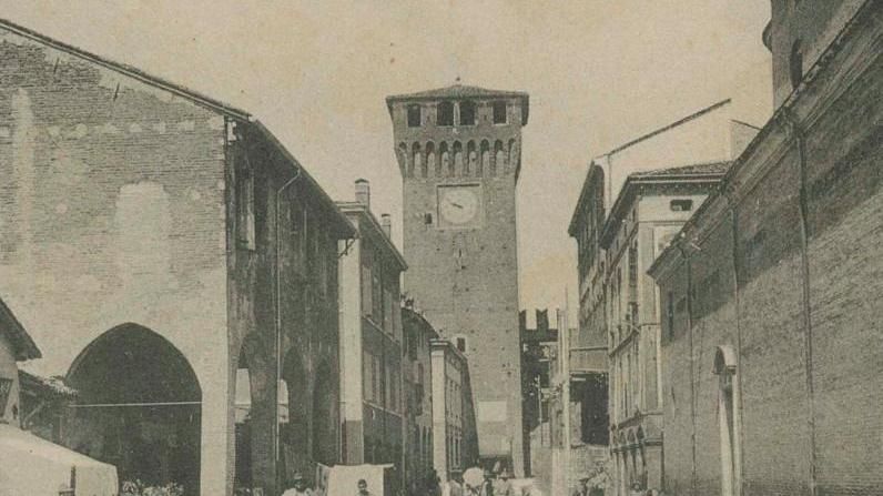 Il Torrione di Spilamberto, cartolina storica