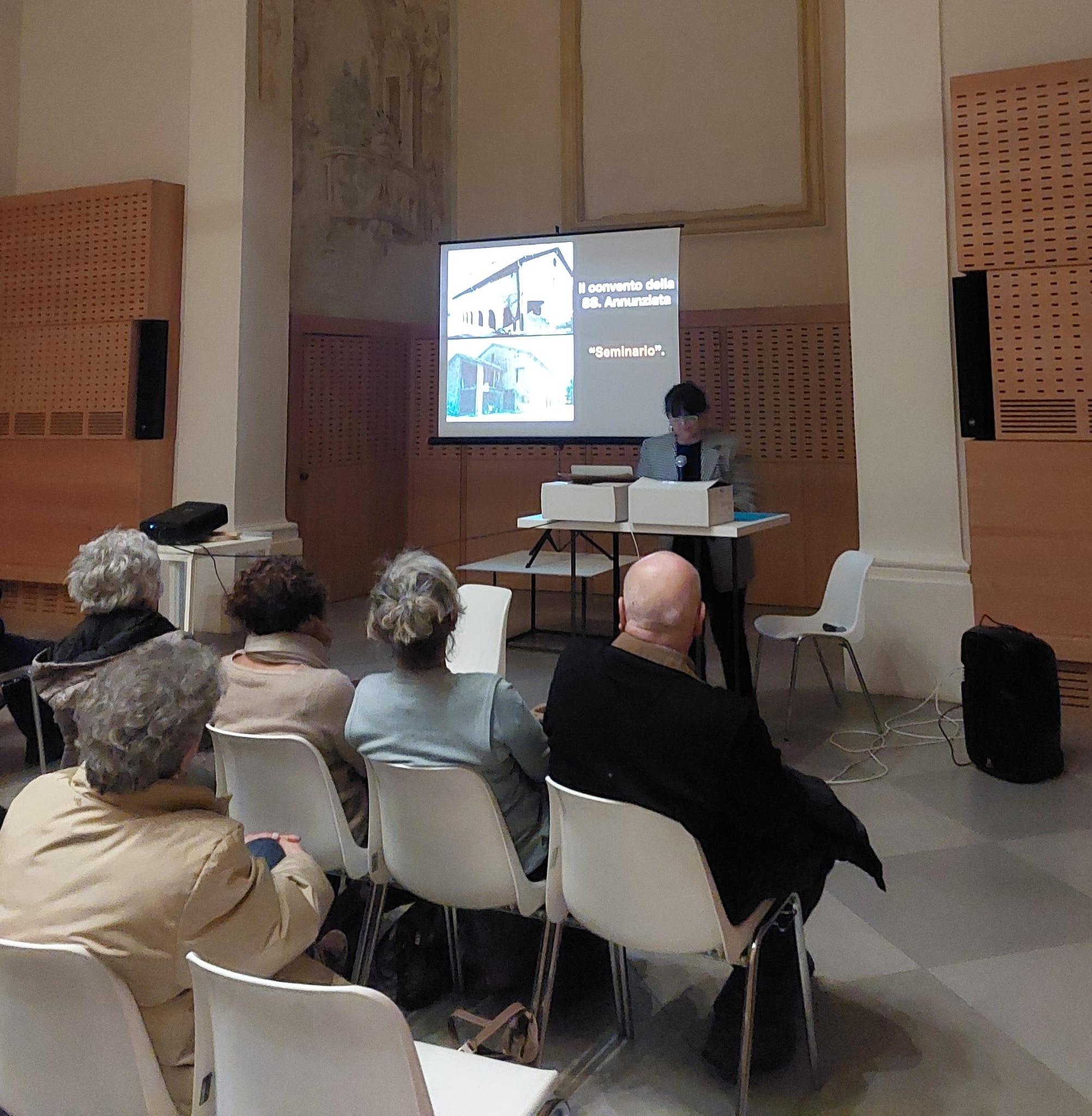 Elisabetta Torricelli durante la presentazione